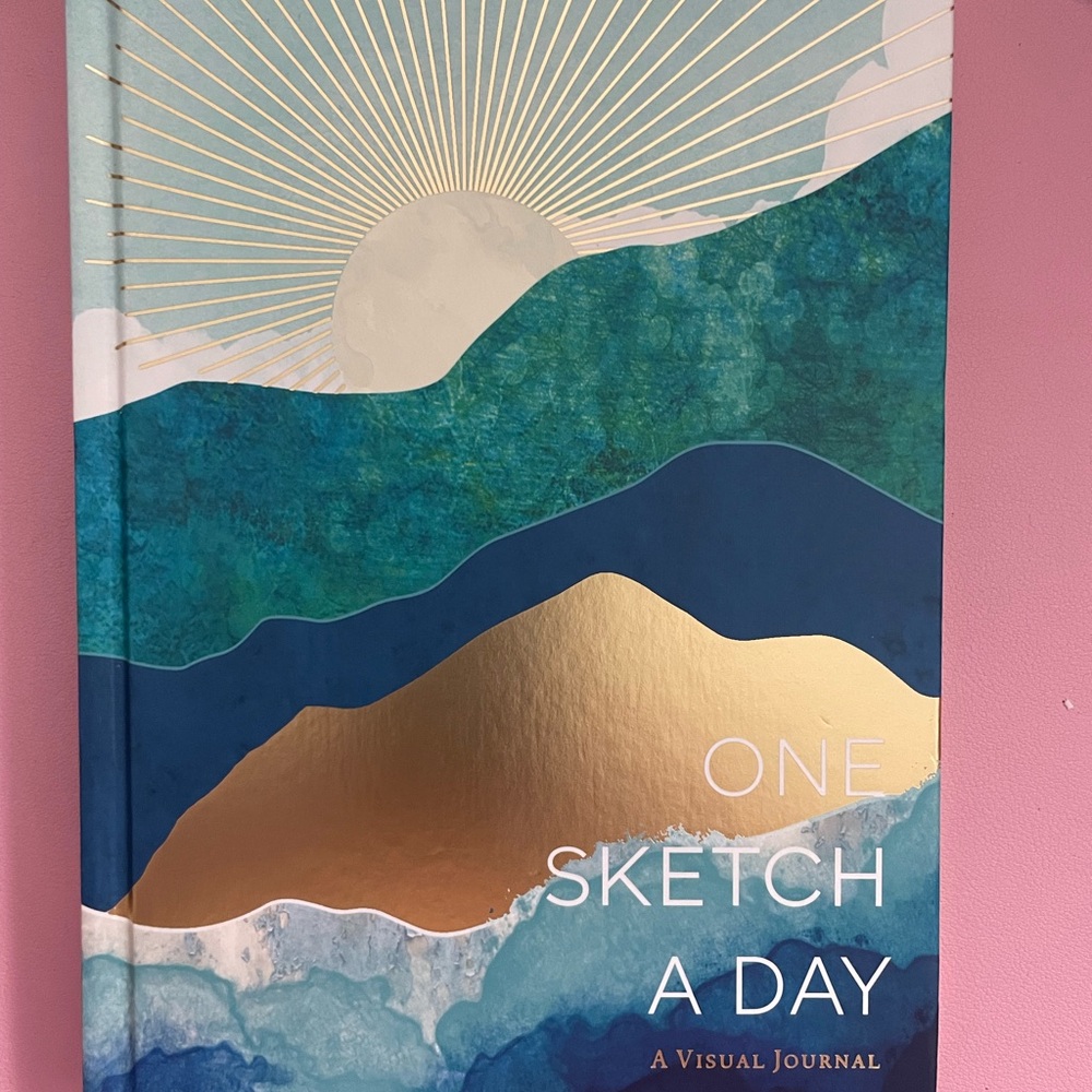 One Sketch a Day Visual Journal - Blue and Gold